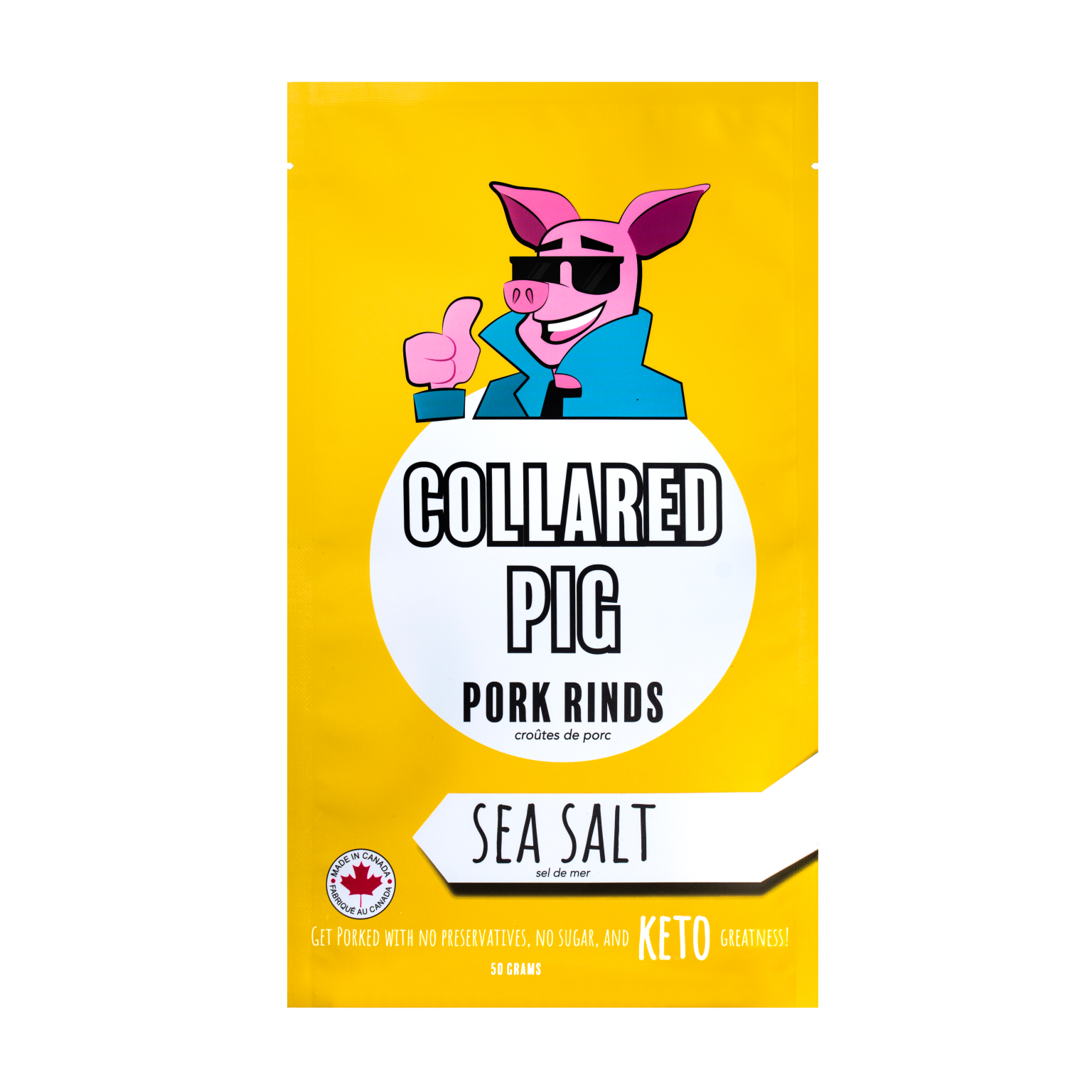 SEA SALT PORK RINDS, COLLARED PIG Creeds General Store