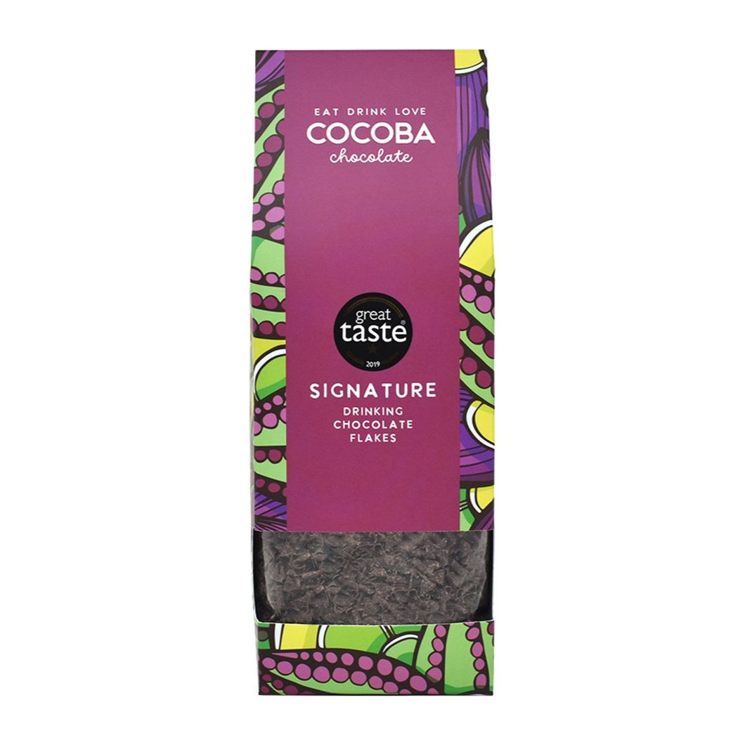 SIGNATURE DRINKING CHOCOLATE FLAKES, COCOBA