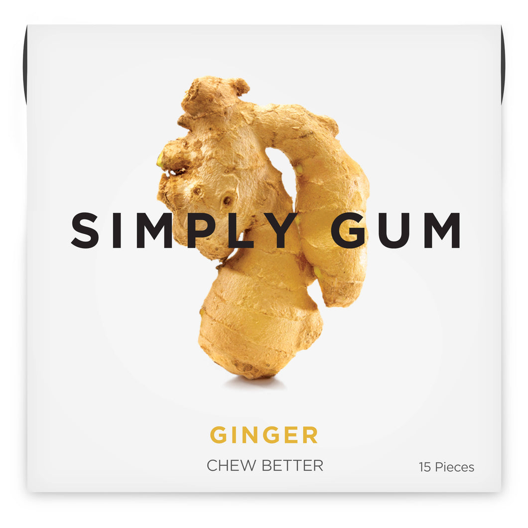 Ginger Natural Chewing Gum, SIMPLY