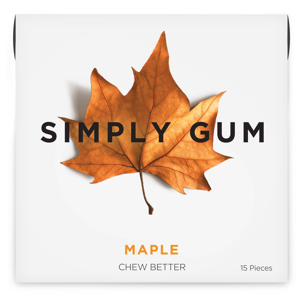 Maple Natural Chewing Gum, SIMPLY