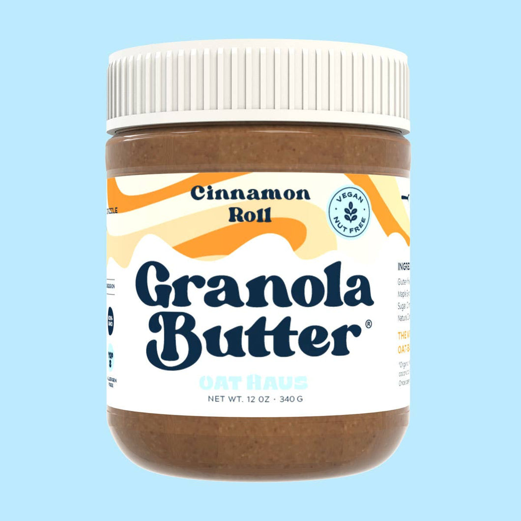 Cinnamon Roll Granola Butter | Nut-free, Vegan, GF Spread - OAT HAUS
