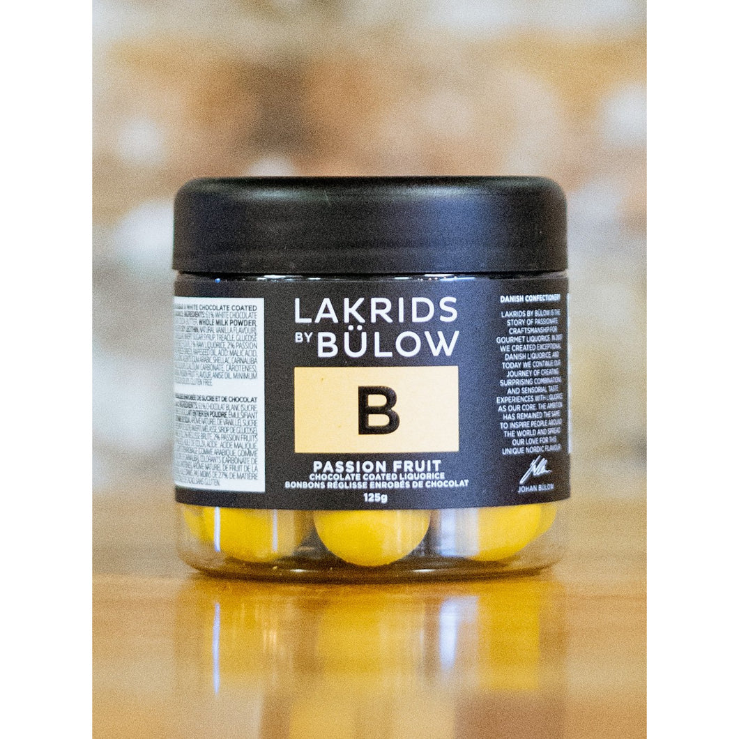B PASSION FRUIT, SMALL. LAKRIDS BY BULOW