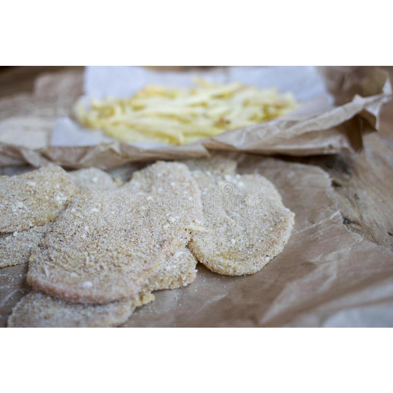VEAL CUTLET, BREADED UNCOOKED