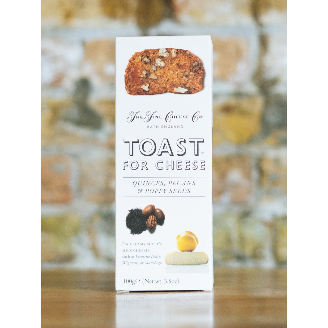 QUINCE, PECAN & POPPY SEED TOAST FOR CHEESE, THE FINE CHEESE CO