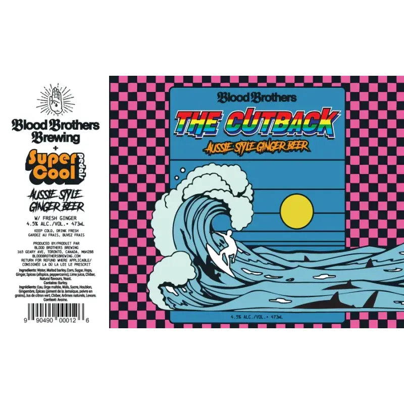 THE CUTBACK, AUSSIE STYLE GINGER BEER (473ml), BLOOD BROTHERS BREWING CO