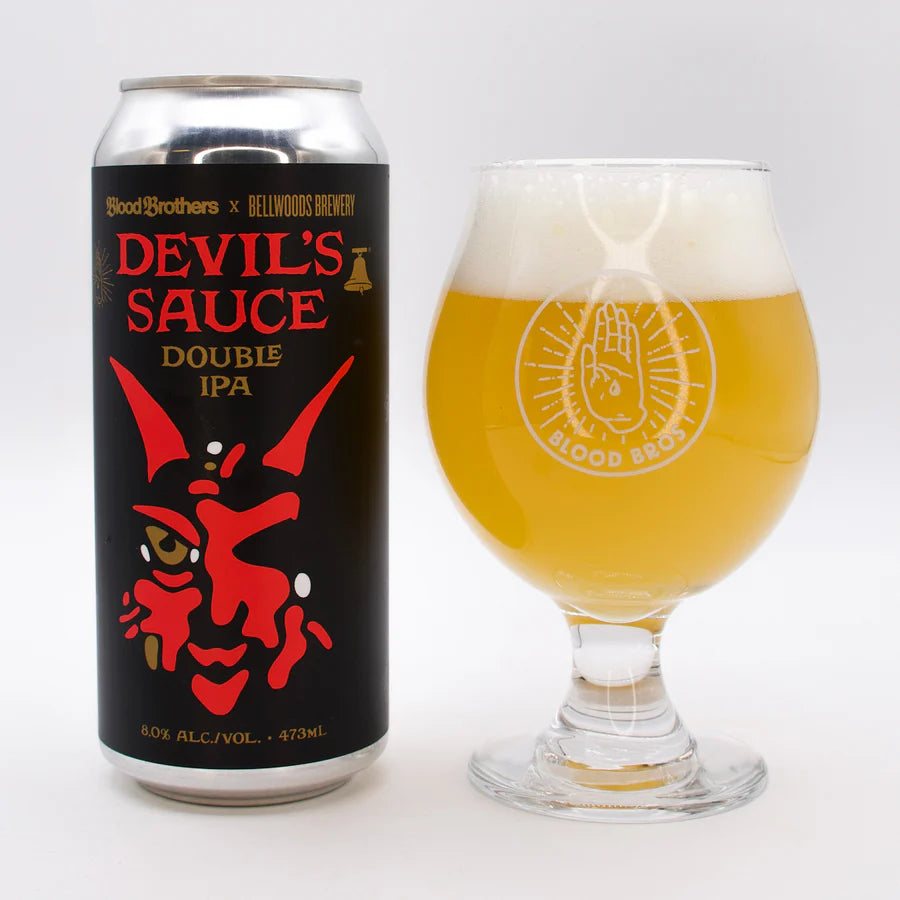 DEVIL'S SAUCE DOUBLE IPA (473ml), BLOOD BROTHERS BREWING CO