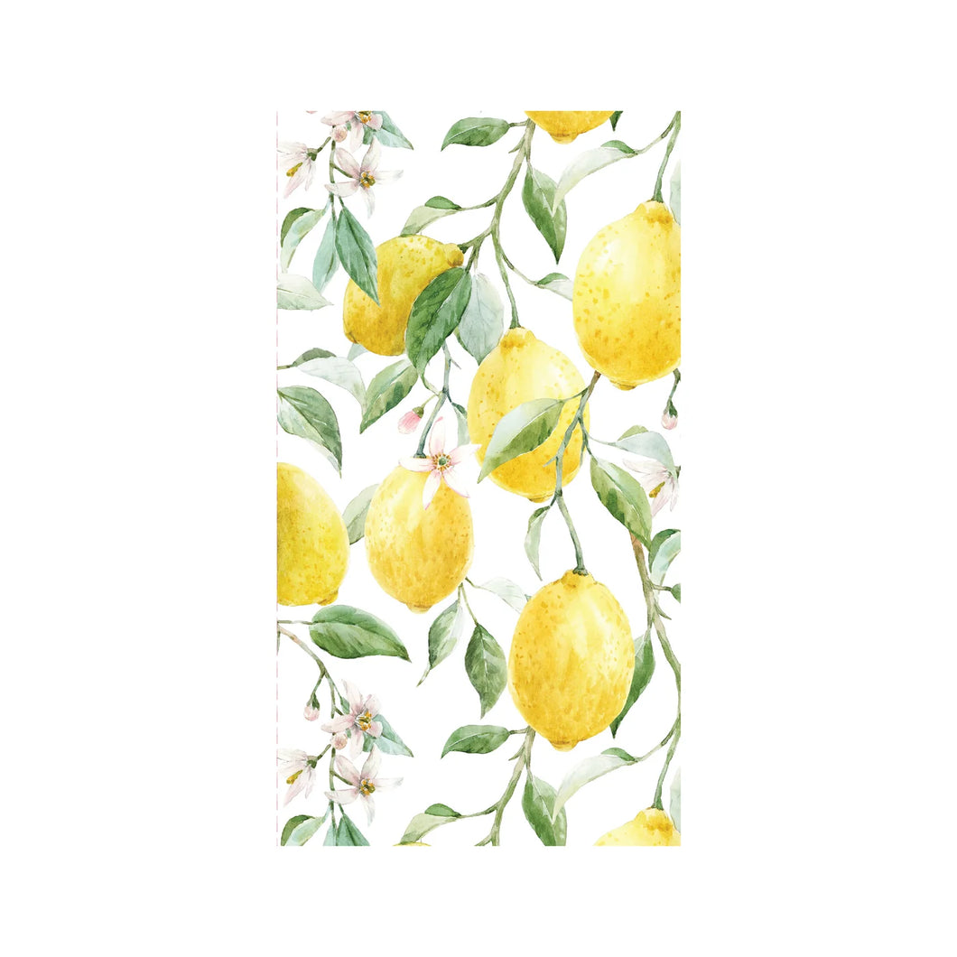 FRESH LEMON PRINTED DINNER NAPKIN, PULP