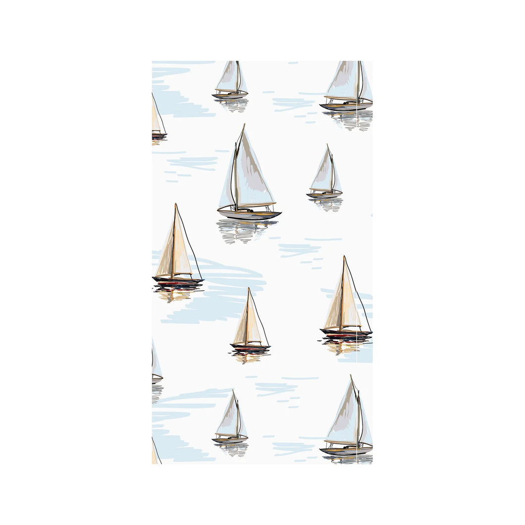 SMOOTH SAILING PRINTED DINNER NAPKIN, PULP