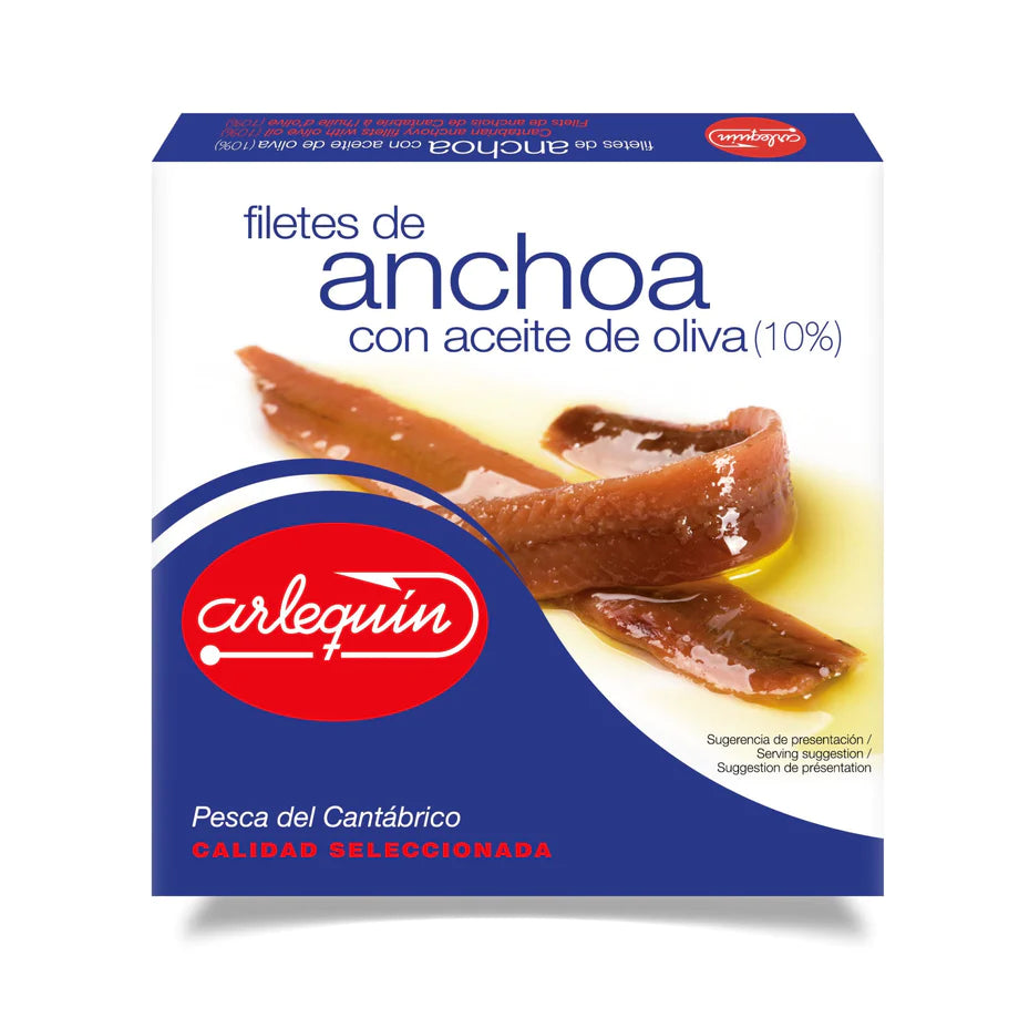 CANTABARIAN ANCHOVY IN OLIVE OIL (BLUE SERIES), CANTABRICA ALREQUIN