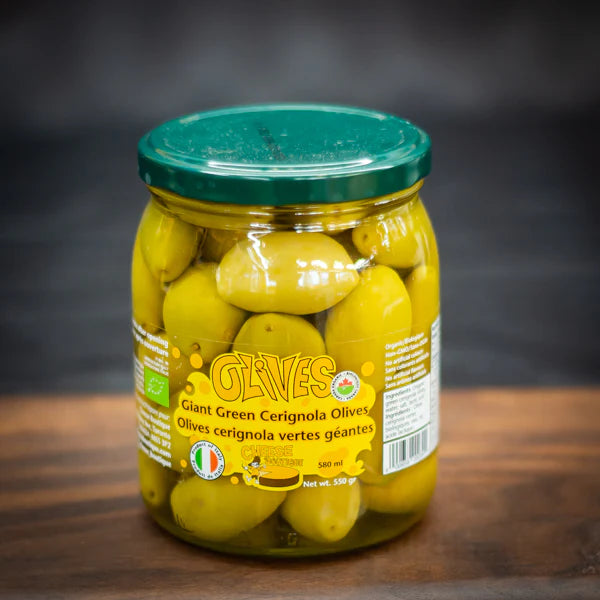 LARGE GREEN OLIVES, CHEESE BOUTIQUE