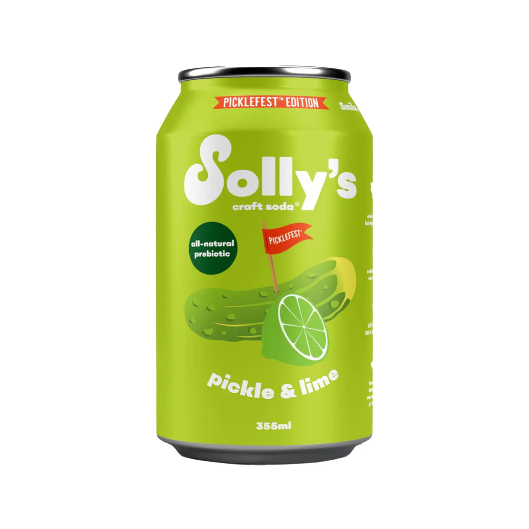 PICKLE & LIME SODA, SOLLY'S SODA