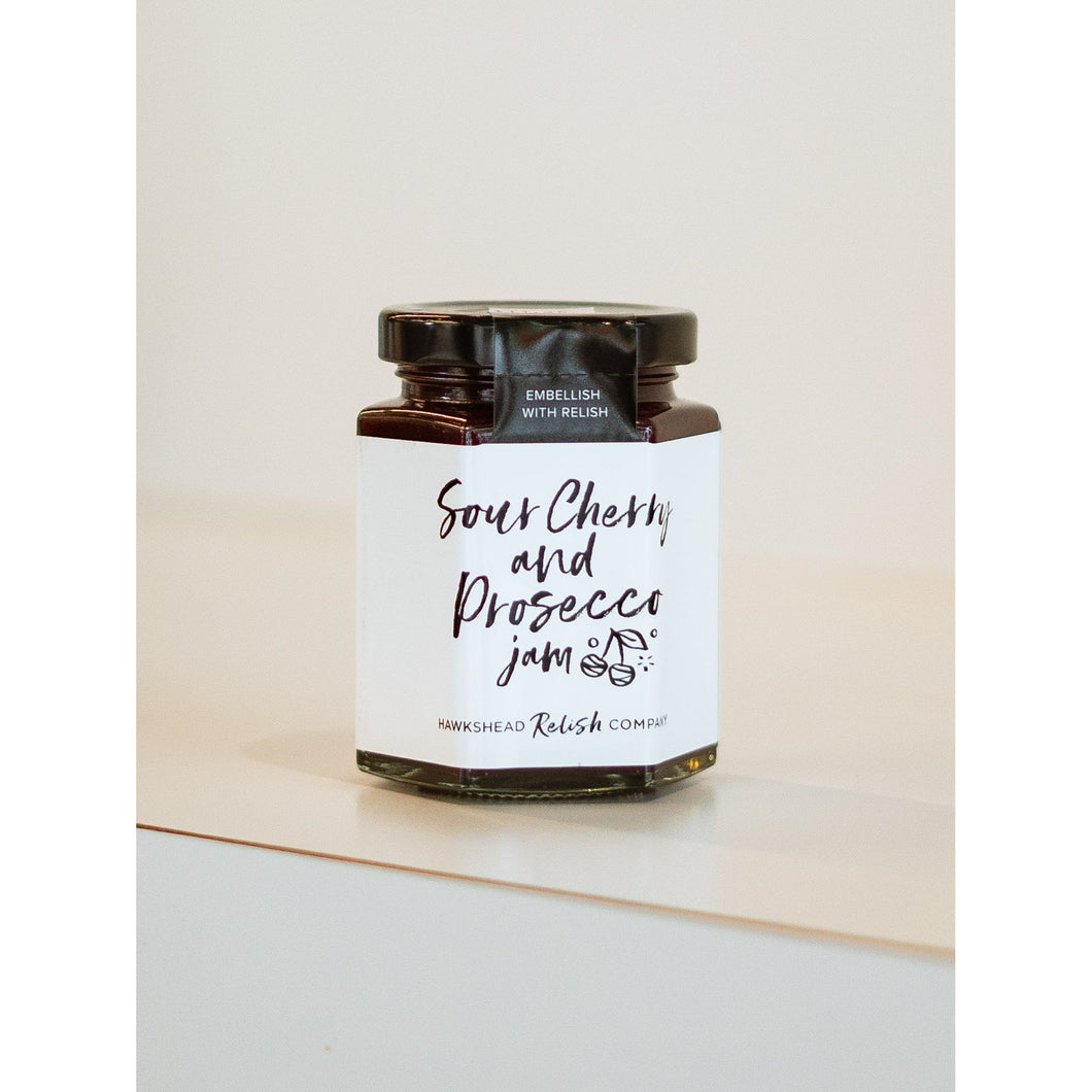 SOUR CHERRY & PROSECCO JAM, HAWKSHEAD RELISH