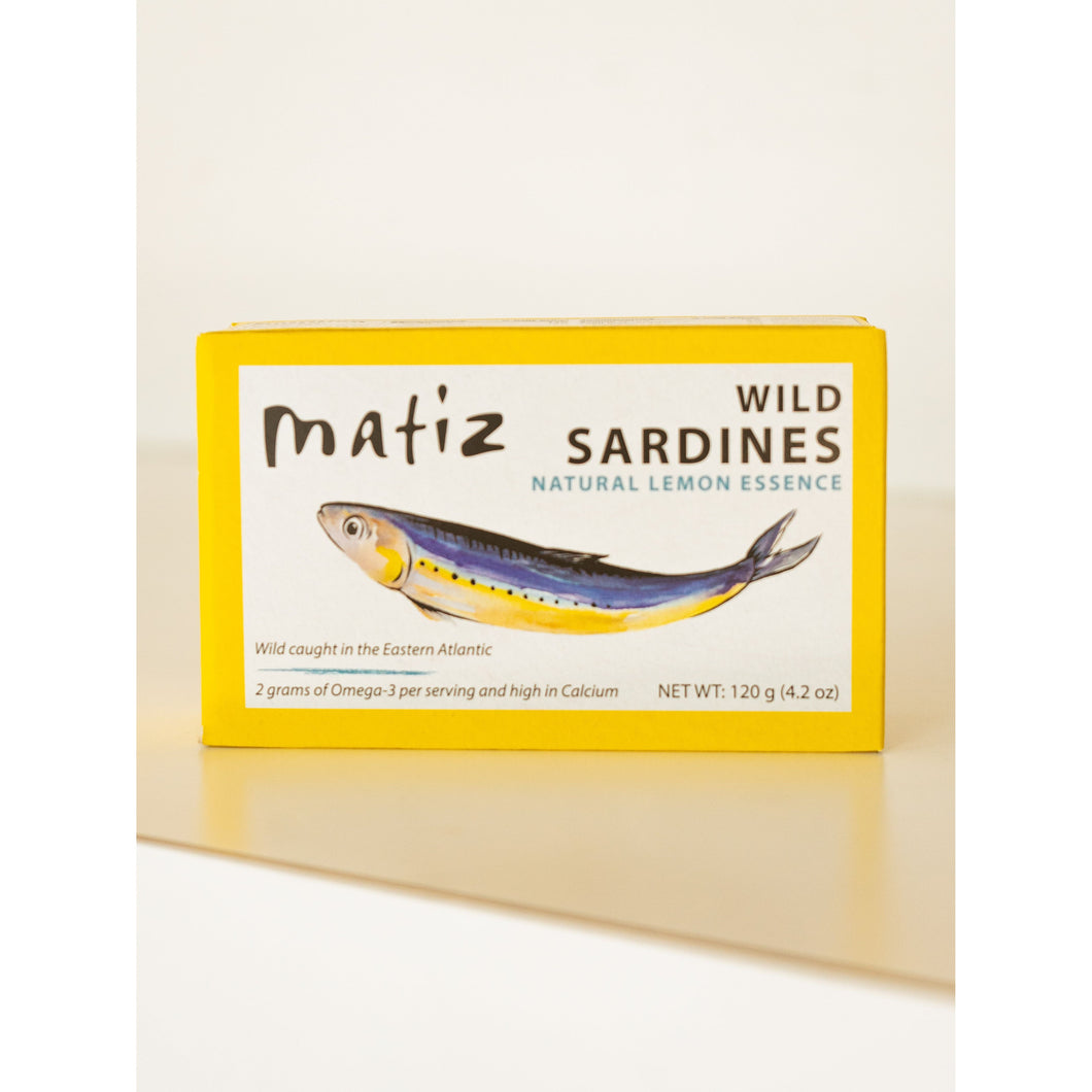 WILD SARDINES WITH LEMON ESSENCE 4.2oz, MATIZ