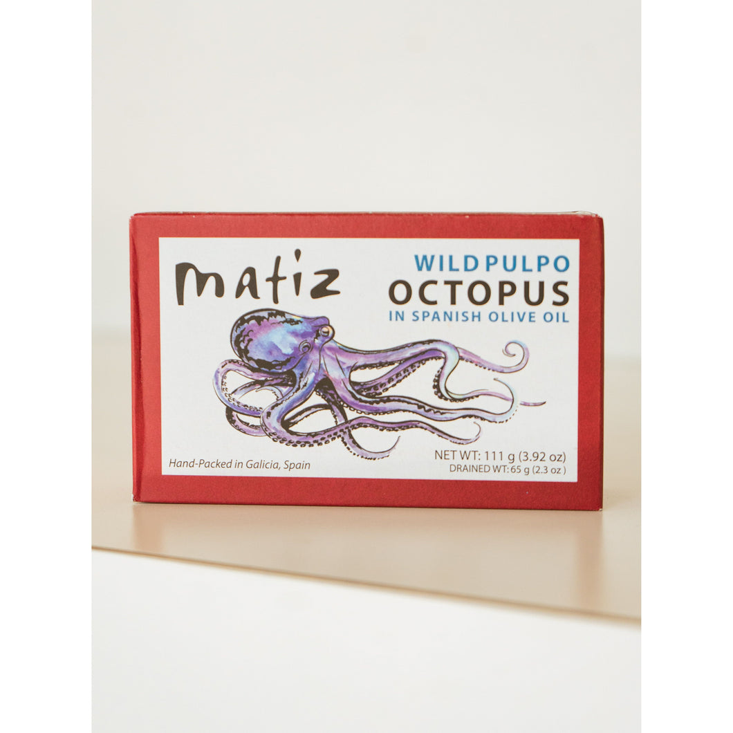 WILD PULPO OCTOPUS IN OLIVE OIL 3.92oz, MATIZ