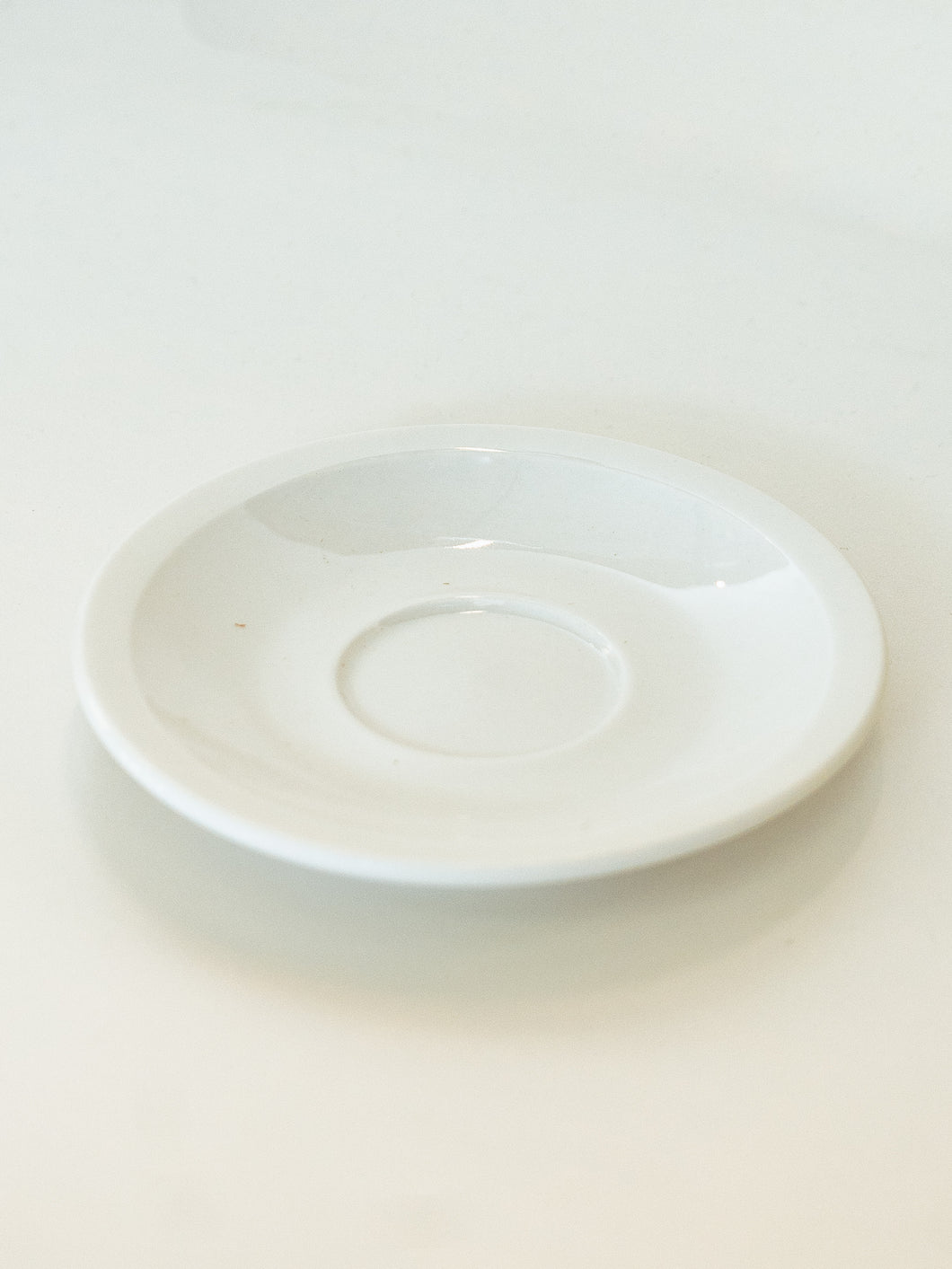 WHITE ESPRESSO CUP SAUCER 4.75