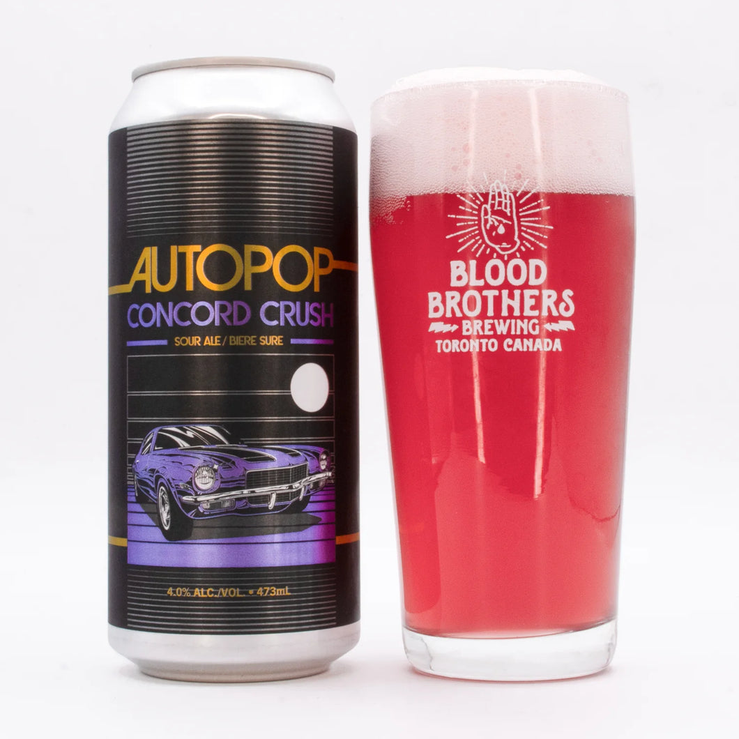 AUTOPOP CONCORD CRUSH SOUR, BLOOD BROTHERS BREWING CO