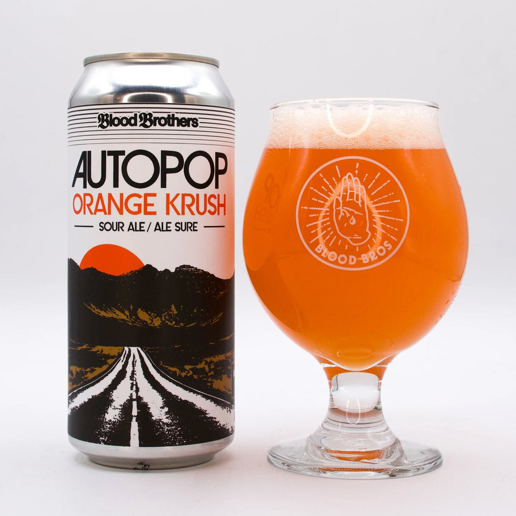 AUTOPOP ORANGE KRUSH SOUR, BLOOD BROTHERS BREWING CO