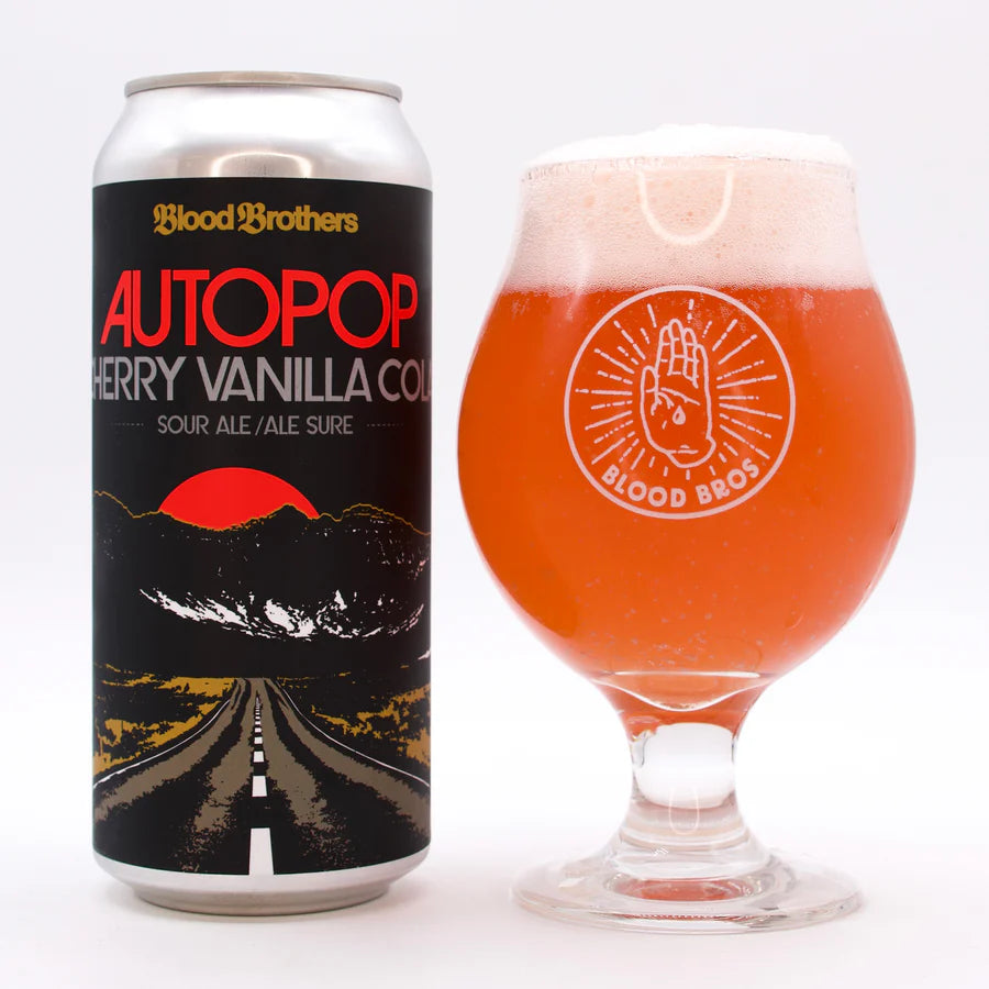 AUTOPOP CHERRY VANILLA COLA SOUR, BLOOD BROTHERS BREWING CO