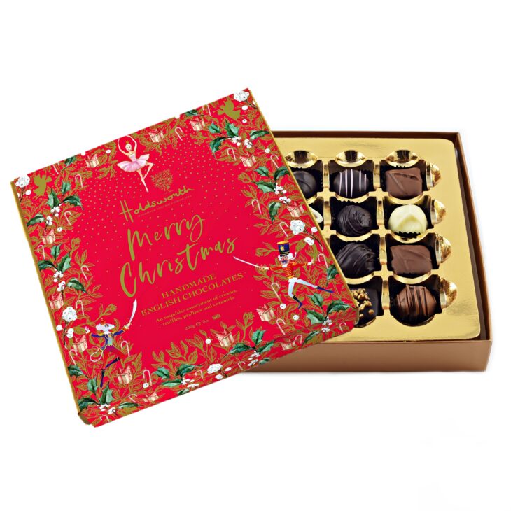 MERRY CHRISTMAS GIFT BOX SMALL, HOLDSWORTH CHOCOLATES