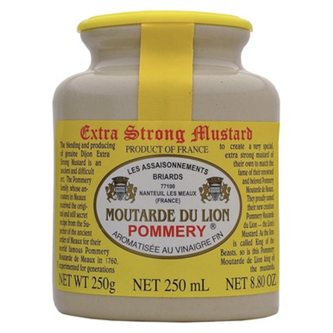 LION'S MUSTARD (DIJON) IN STONE JAR 250g, POMMERY