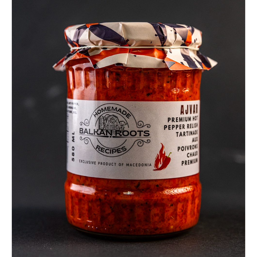 AJVAR PEPPER RELISH (HOT), COUNTRY ROOTS