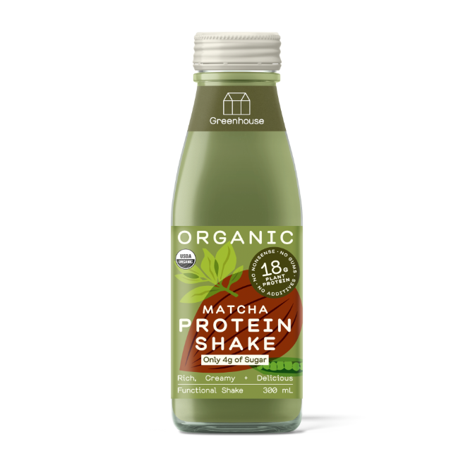 MATCHA PROTEIN SHAKE (300ml), GREENHOUSE