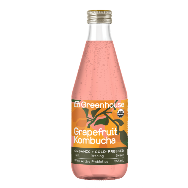 GRAPEFRUIT KOMBUCHA (355ml), GREENHOUSE
