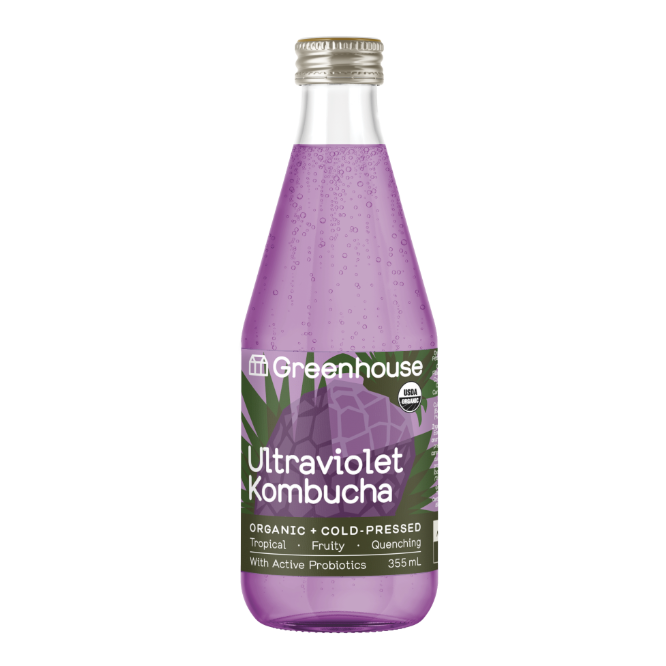 ULTRAVIOLET KOMBUCHA (355ml), GREENHOUSE