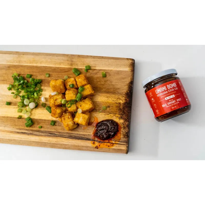 SHITAKE CHILI OIL - HOT, UMAMI BOMB