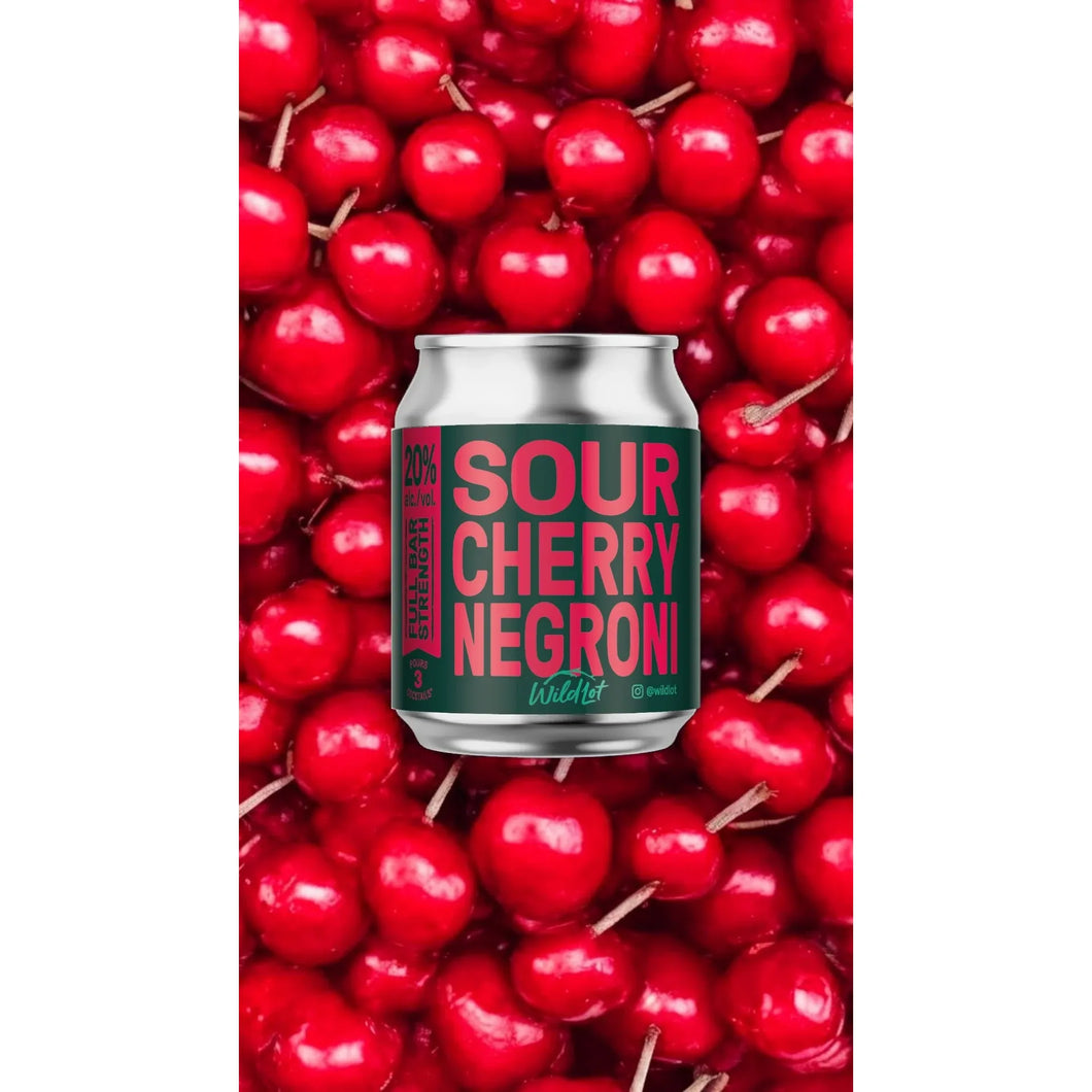 SOUR CHERRY NEGRONI STUBBY CAN - RTD, WILD LOT
