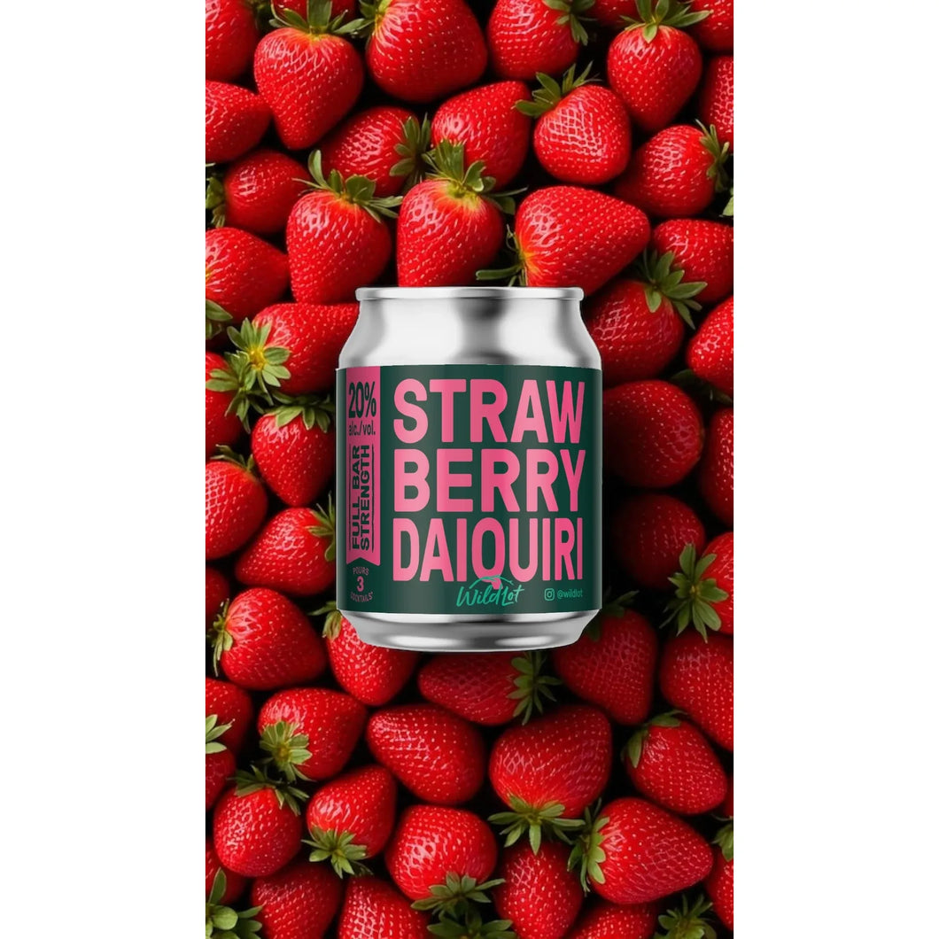 STRAWBERRY DAIQUIRI STUBBY CAN - RTD, WILD LOT