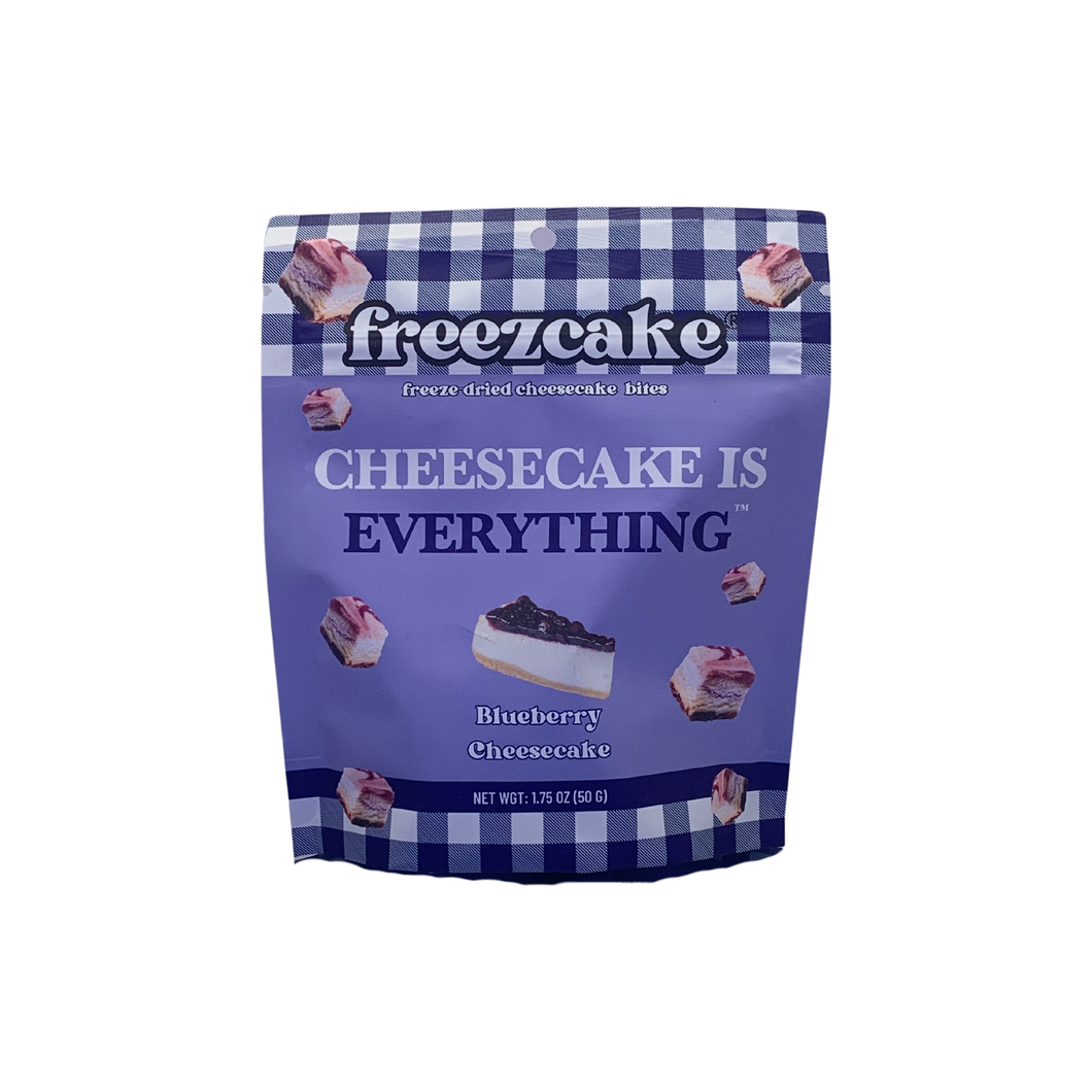 ‘CHEESECAKE IS EVERYTHING’ FREEZE DRIED BLUEBERRY CHEESECAKE BITES, FREEZECAKE