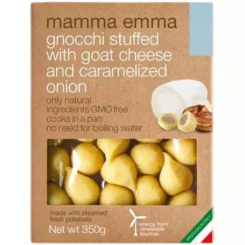 GNOCCHI WITH GOAT CHEESE & ONIONS, MAMMA EMMA