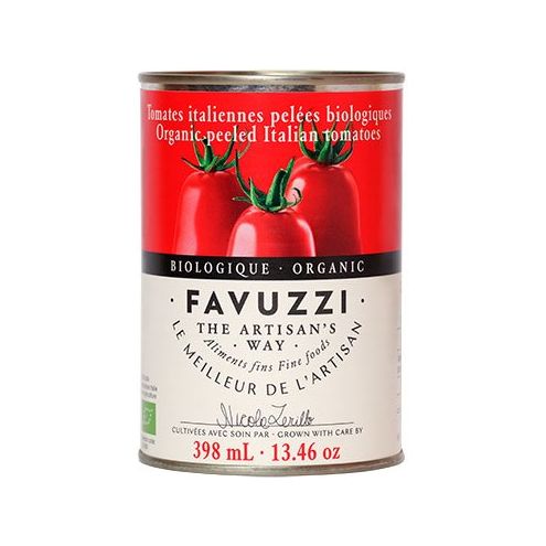 ORGANIC PEELED TOMATOES, FAVUZZI