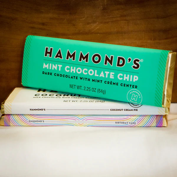 MINT CHOCOLATE CHIP DARK CHOCOLATE BAR, HAMMONDS CANDIES – Creeds