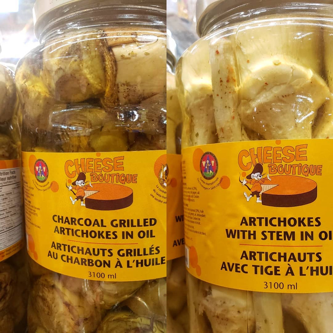 GRILLED ARTICHOKE HEARTS, CHEESE BOUTIQUE