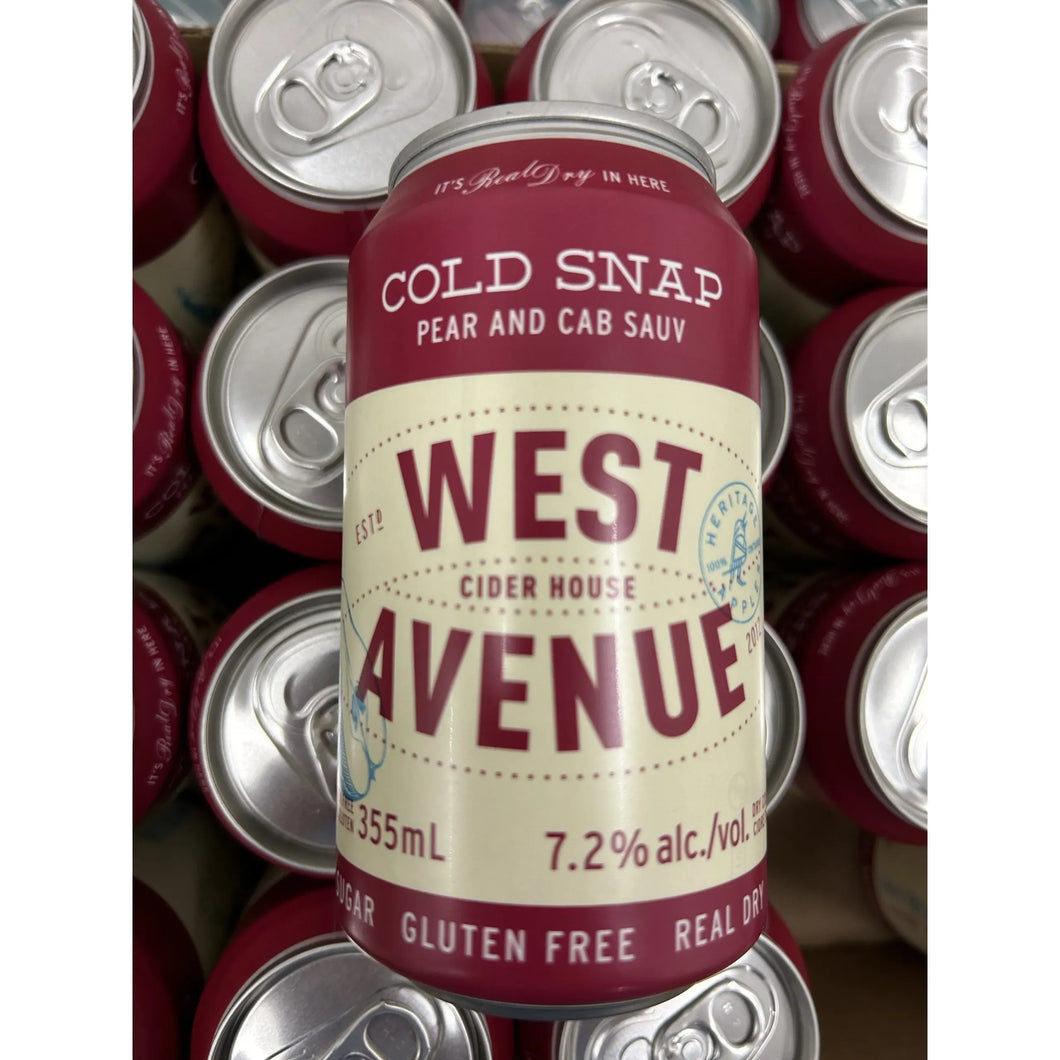 COLD SNAP - PEAR AND CAB SAUV CIDER, WEST AVENUE