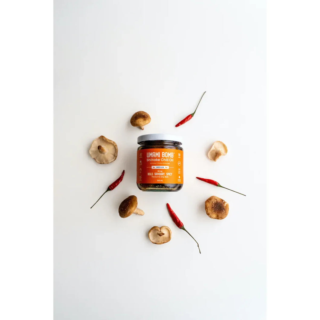 SHITAKE CHILI OIL - MEDIUM, UMAMI BOMB