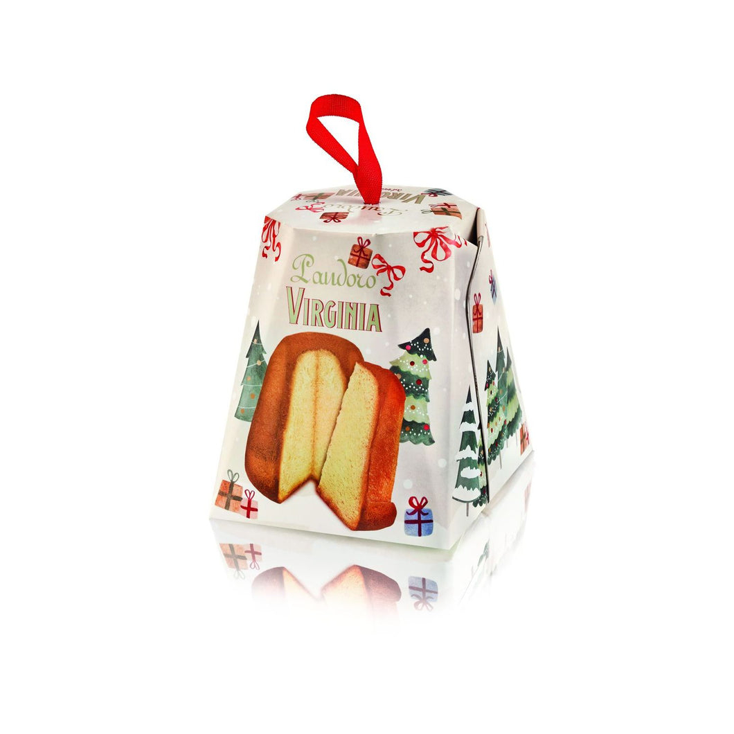 MINI PANDORO - WHITE CHRISTMAS BOX. AMARETTI VIRGINIA