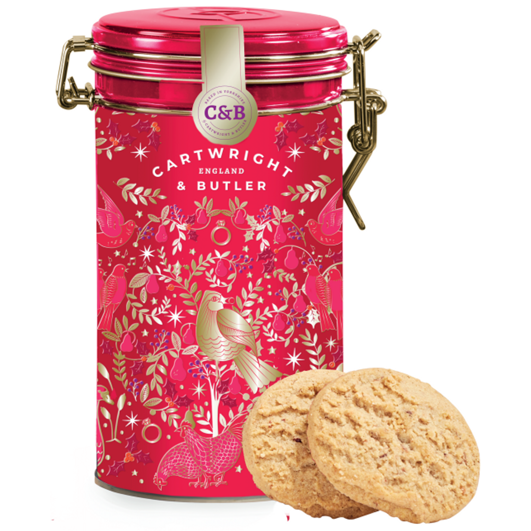RED SEA SALT CARAMEL BISCUIT TIN, CARTWRIGHT & BUTLER