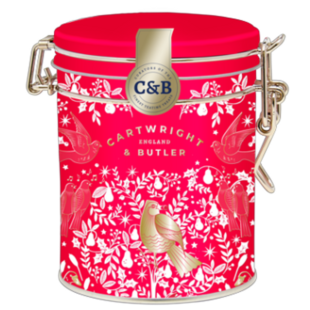 RED BUTTER FUDGE TIN, CARTWRIGHT & BUTLER
