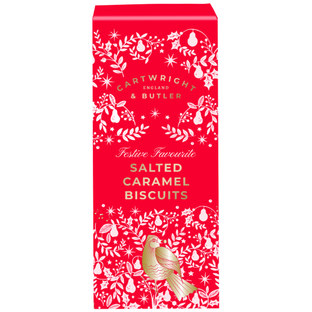 RED SEA SALTED CARAMEL BISCUIT CARTON, CARTWRIGHT & BUTLER