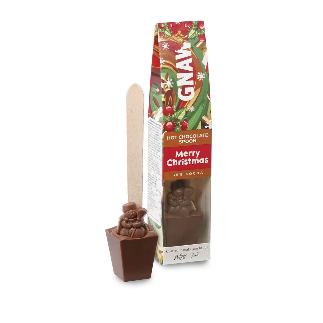 MERRY CHRISTMAS MILK CHOCOLATE SPOON, GNAW