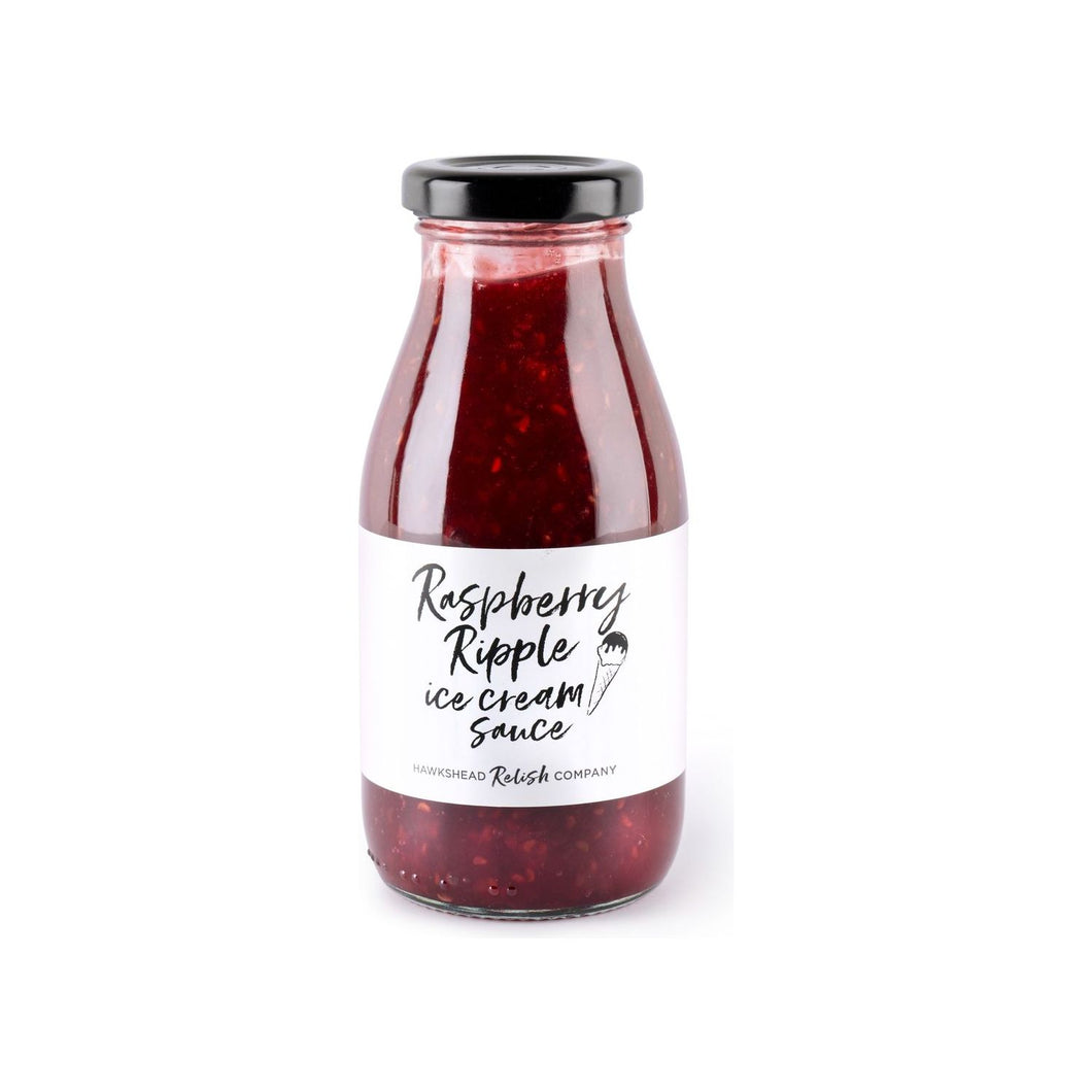RASPBERRY RIPPLE DESSERT SAUCE, HAWKSHEAD RELISH