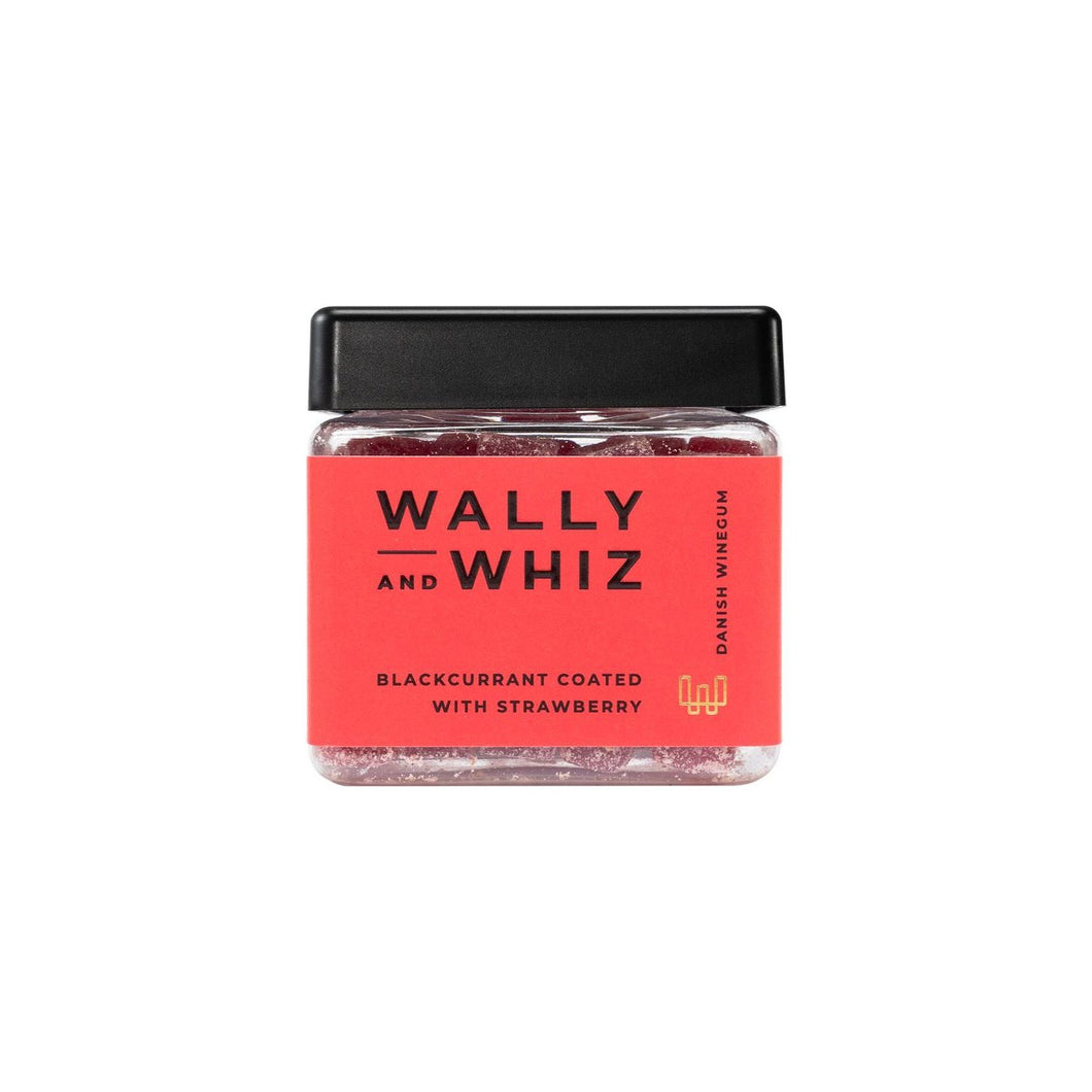 BLACKCURRANT WINE GUMS WITH STRAWBERRY DUST, WALLY & WHIZ
