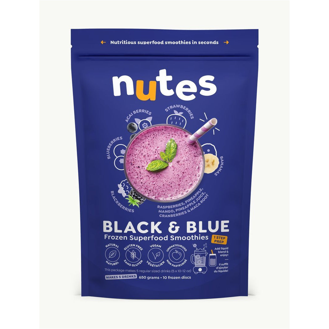 BLACK & BLUE SMOOTHIE PUCKS, NUTES