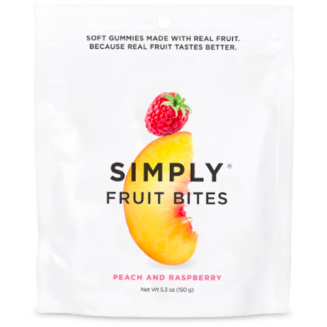 Fruit Bites - Peach Raspberry (5.3 oz Bags), SIMPLY