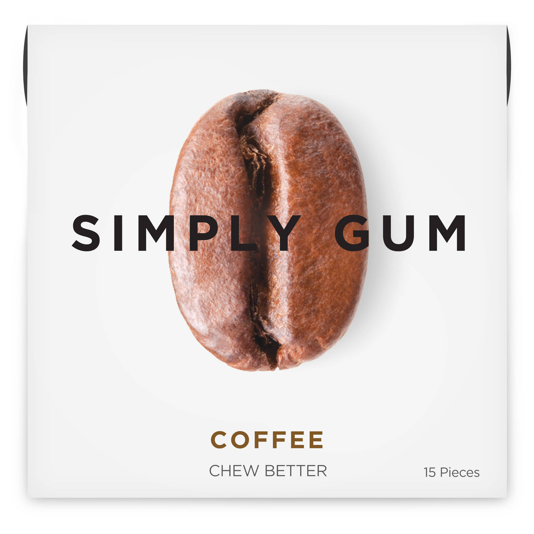Coffee Natural Chewing Gum, SIMPLY