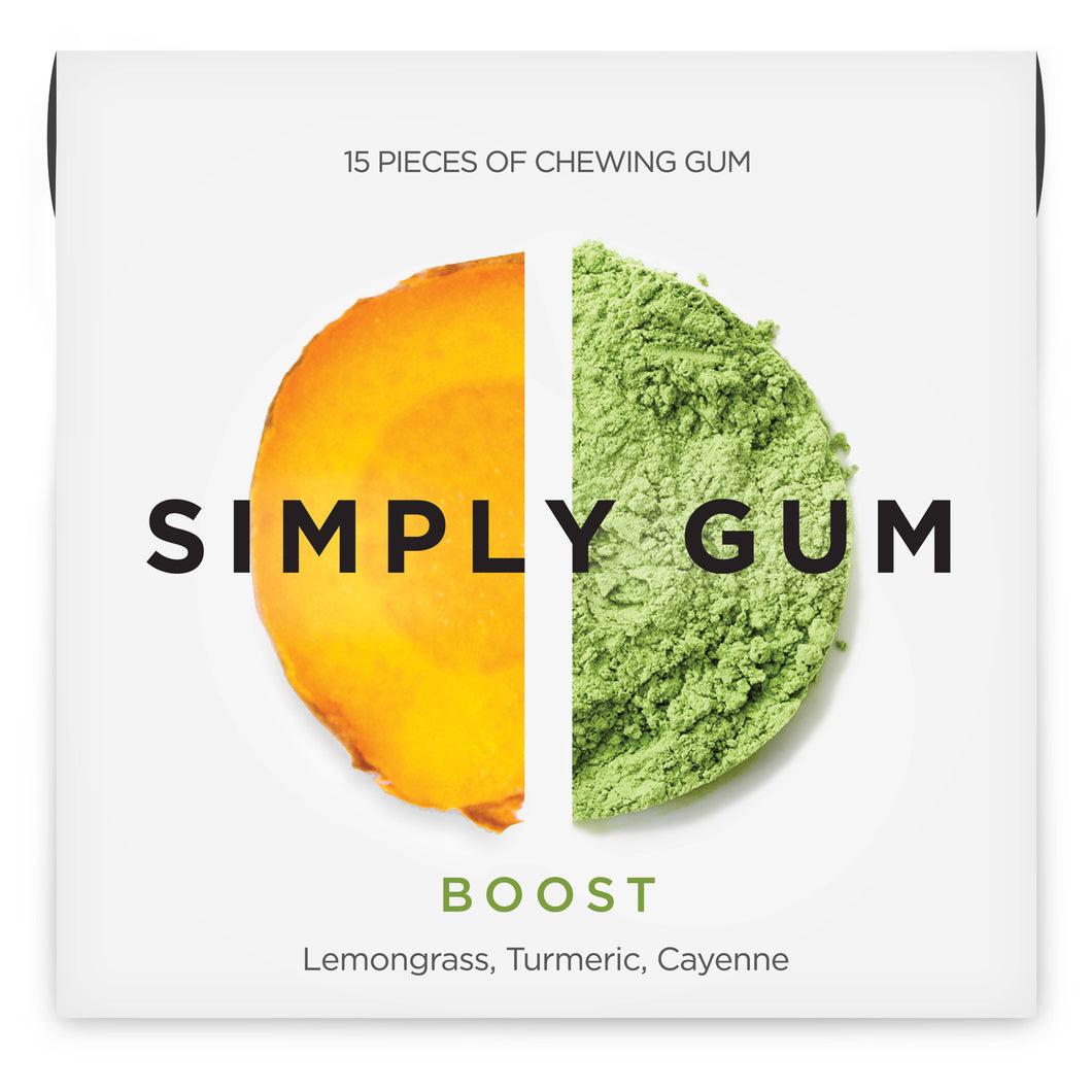 Boost Natural Chewing Gum, SIMPLY