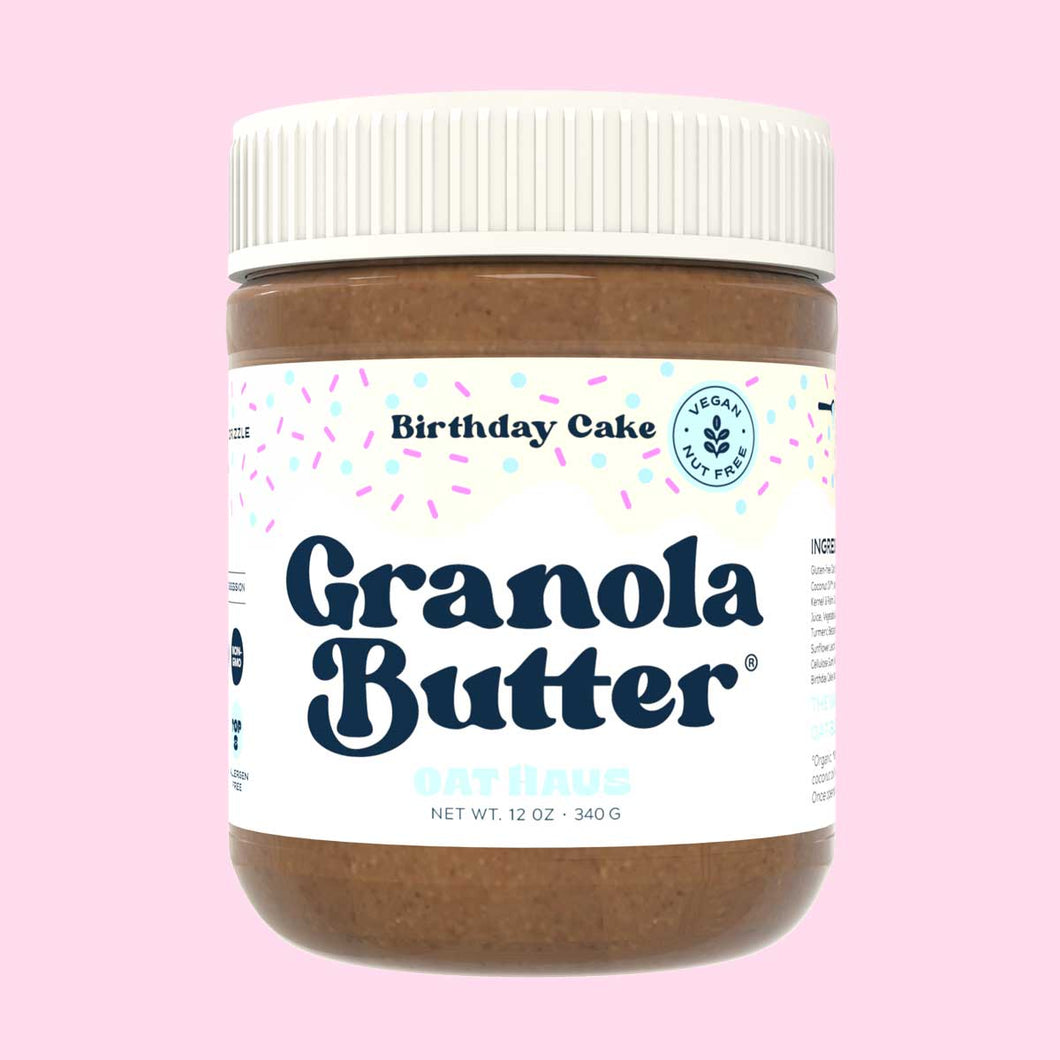 Birthday Cake Granola Butter | Nut-free, Vegan, GF Spread - OAT HAUS
